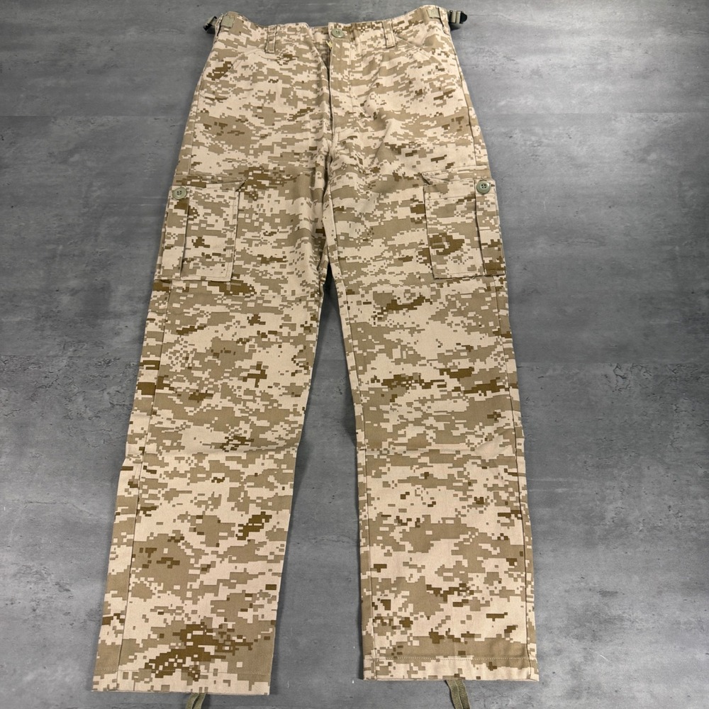 Backbone Cargo Pants Youth L Tan Digital Desert Camo Tactical Utility Streetwear